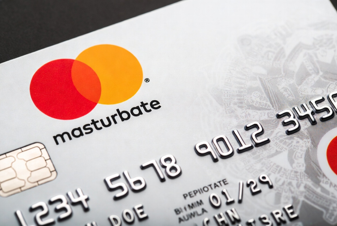 masturbate branded credit card